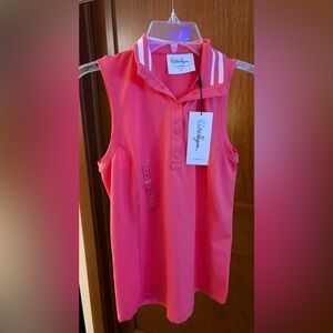 Walter Hagen Pink Sleeveless Polo.    Size XS
